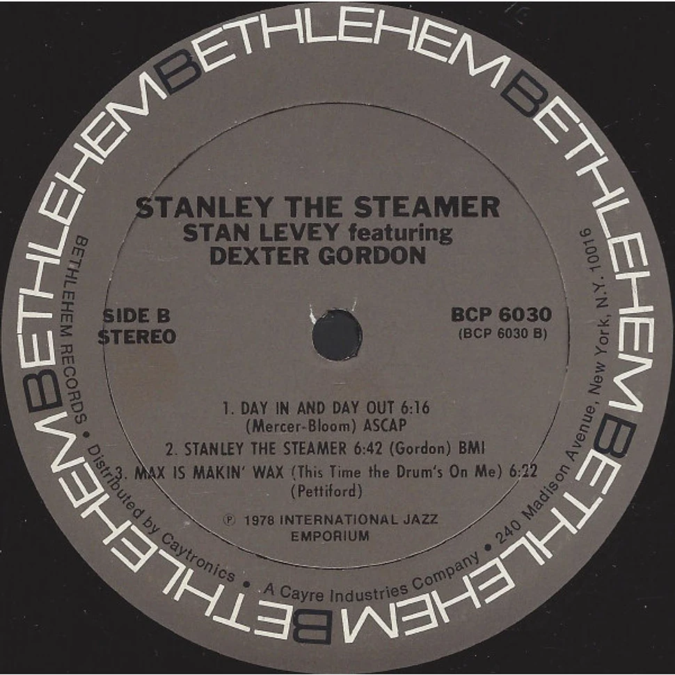 Stan Levey Featuring Dexter Gordon - Stanley The Steamer