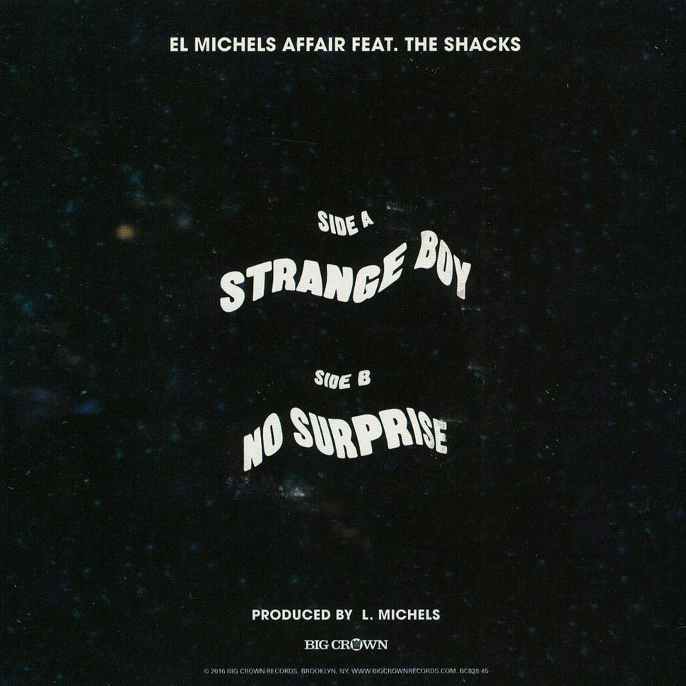 El Michels Affair - Strange Boy / No Surprise