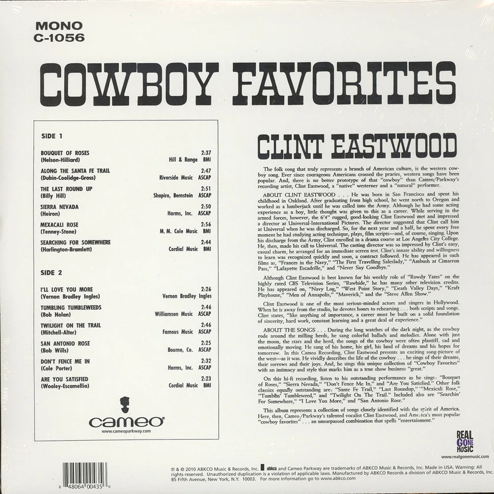 Clint Eastwood - Sings Cowboy Favorites