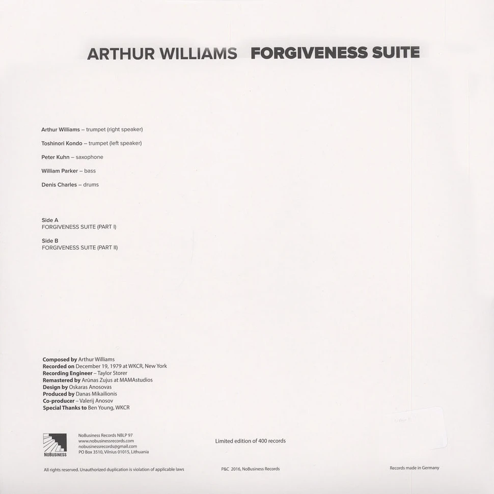 Arthur Williams - Forgiveness Suite
