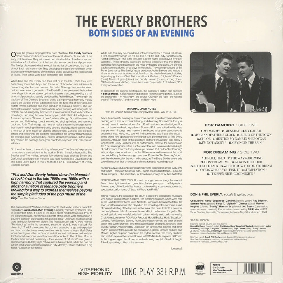 The Everly Brothers - Both Sides Of An Evening