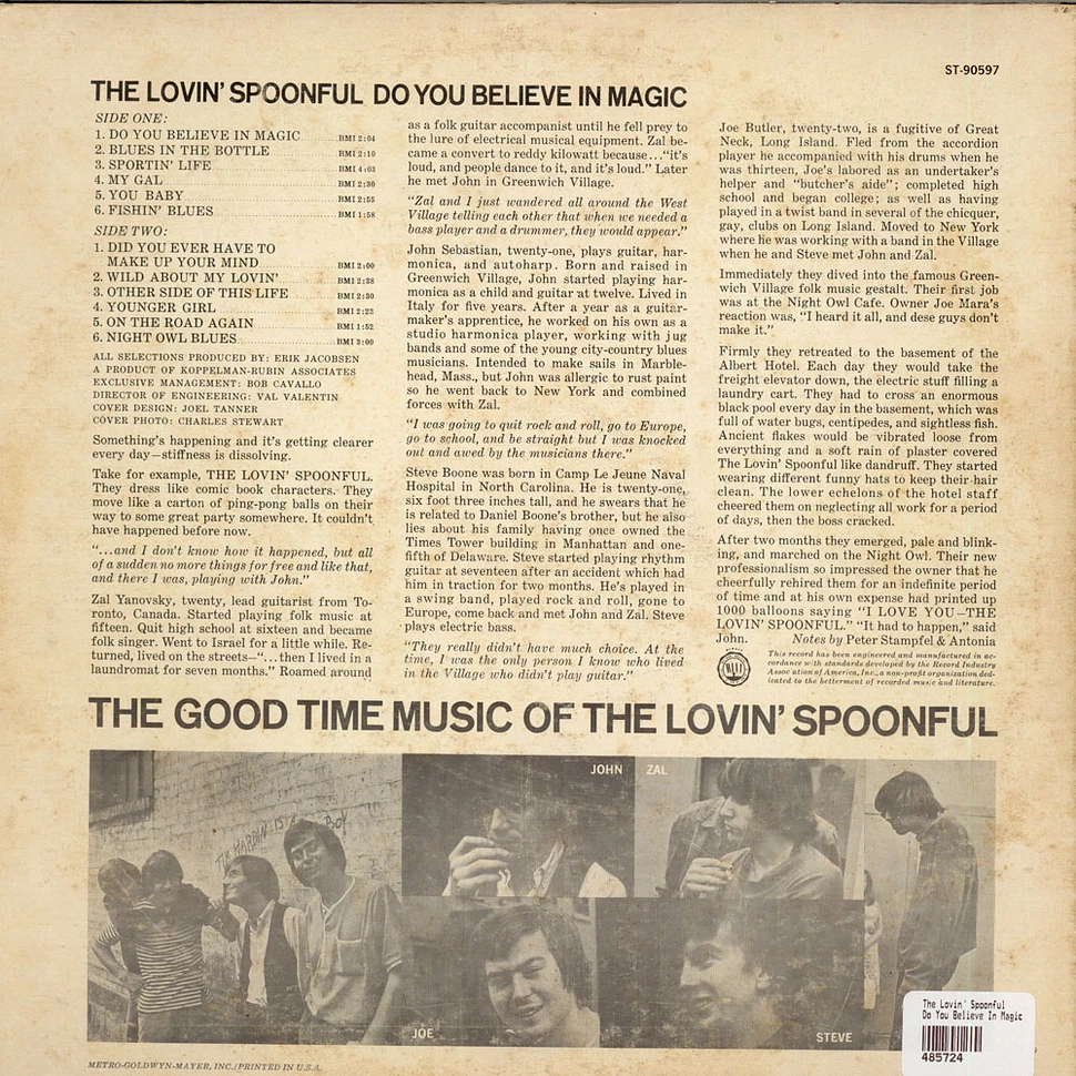 The Lovin' Spoonful - Do You Believe In Magic