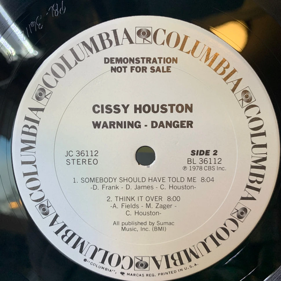 Cissy Houston - Warning Danger - Vinyl LP - 1979 - US - Original | HHV