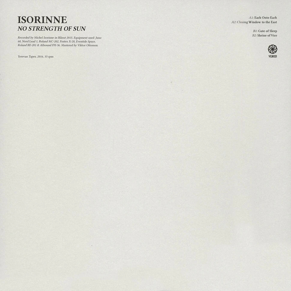 Isorinne - No Strength Of Sun