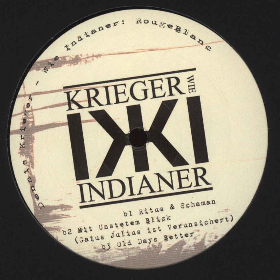 Dennis Krieger - Wie Indianer: Rouge Blanc
