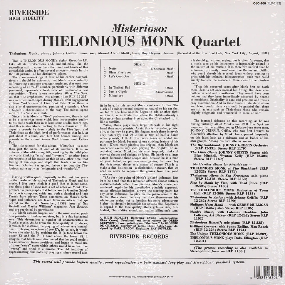 Thelonious Monk Quintet - Misterioso