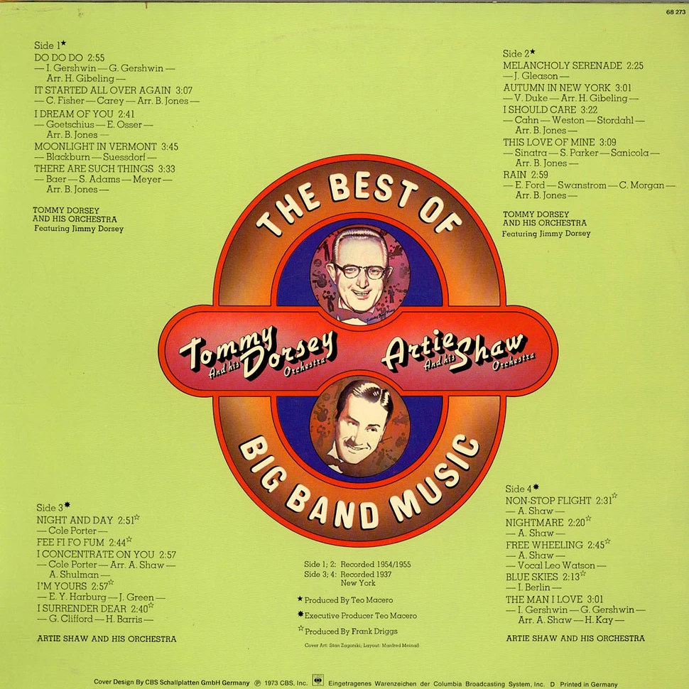 Tommy Dorsey And His Orchestra, Artie Shaw And His Orchestra - The Best Of Big Band Music