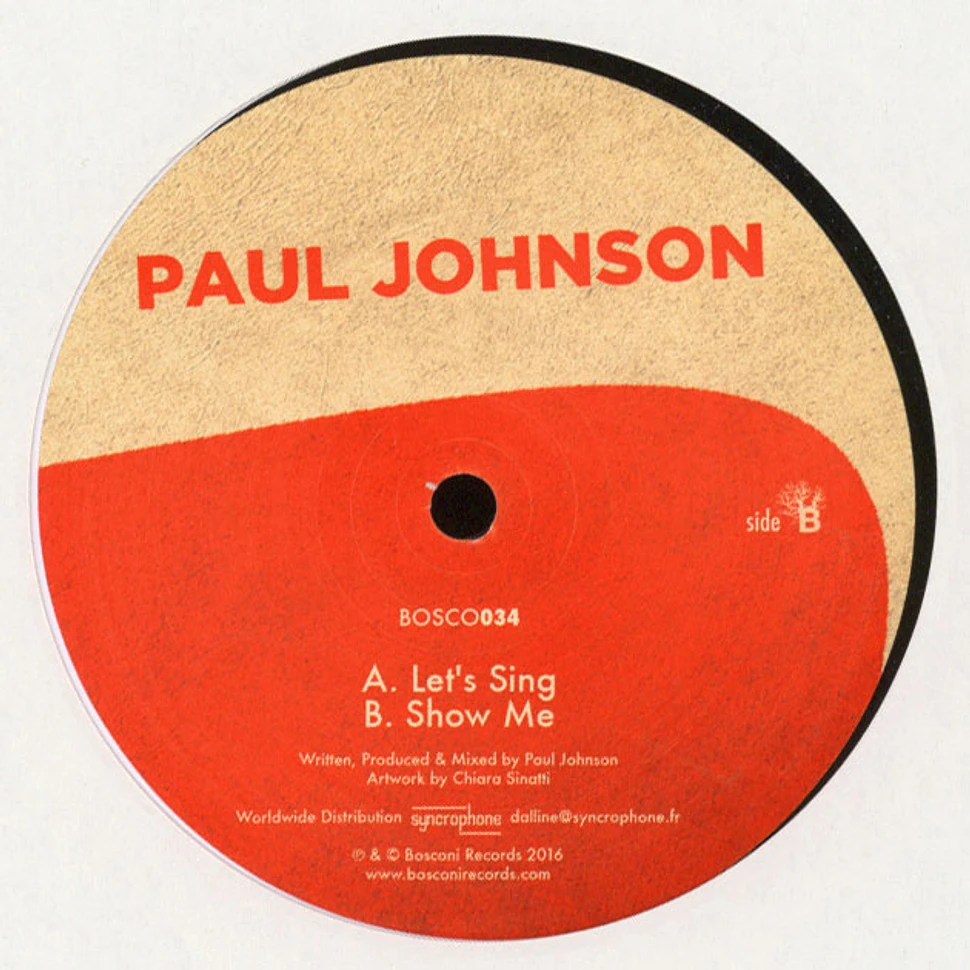 Paul Johnson - Let's Sing / Show Me