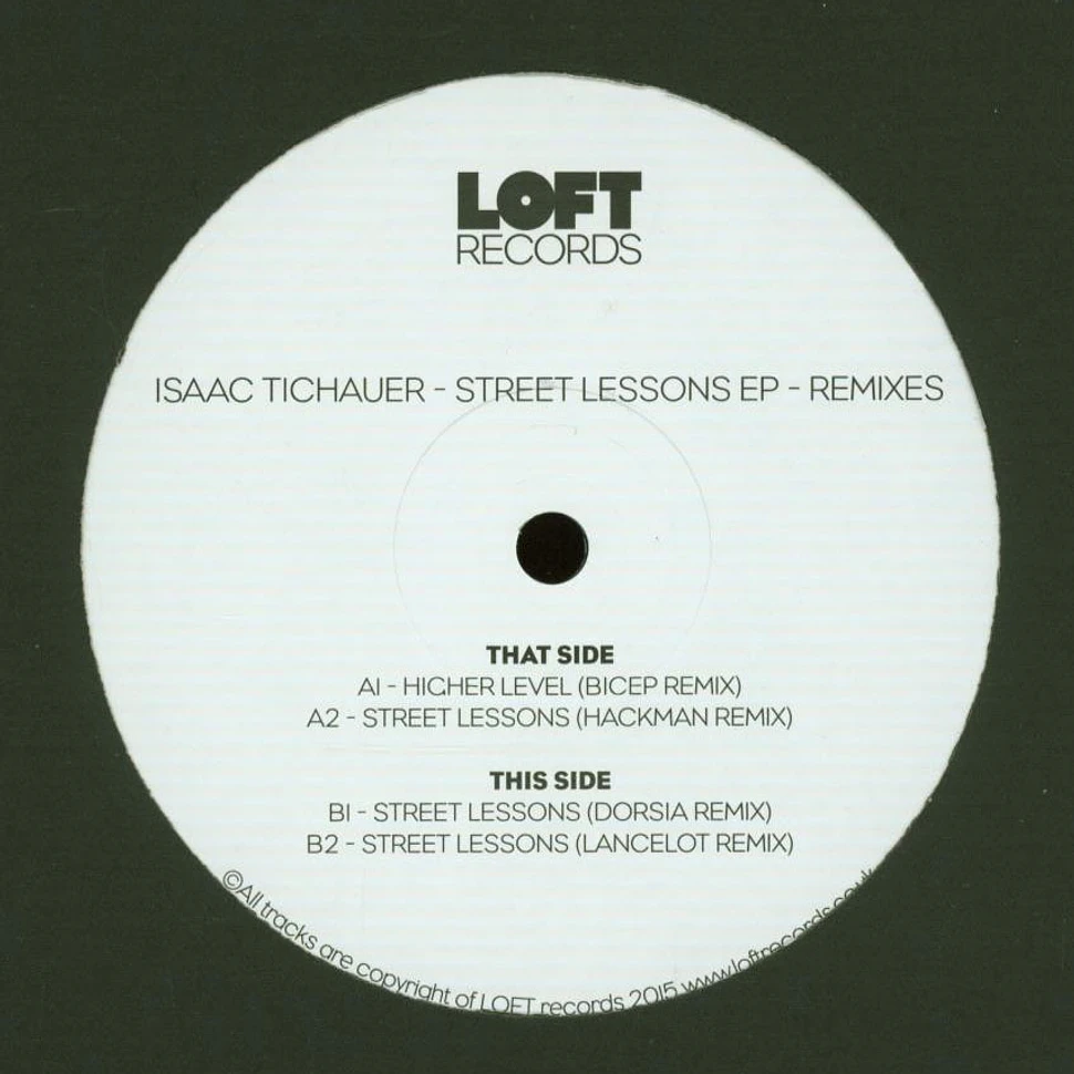 Isaac Tichauer - Street Lessons EP - Remixes