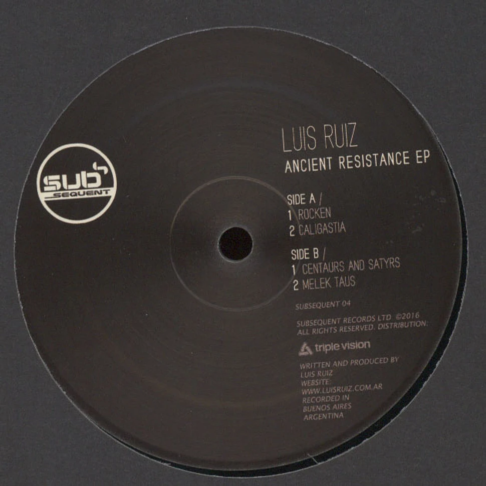 Luis Ruiz - Ancient Resistance EP
