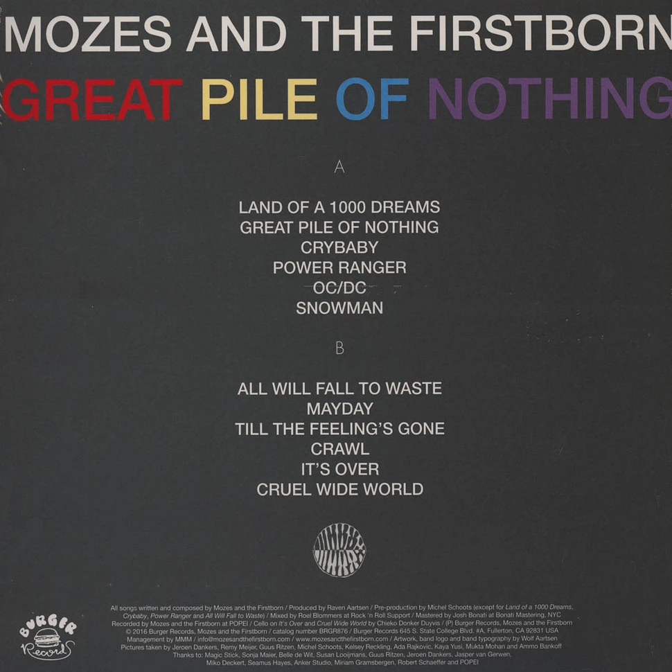 Mozes And The Firstborn - Great Pile Of Nothing