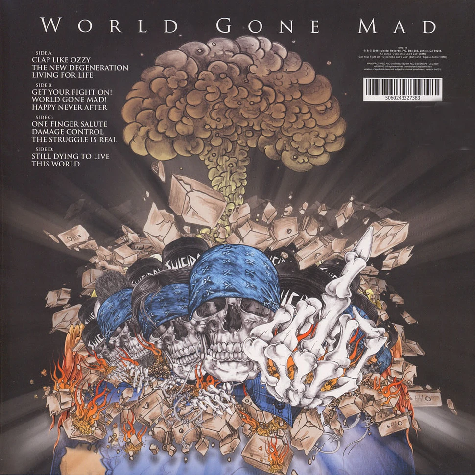 Suicidal Tendencies - World Gone Mad Black Vinyl Edition