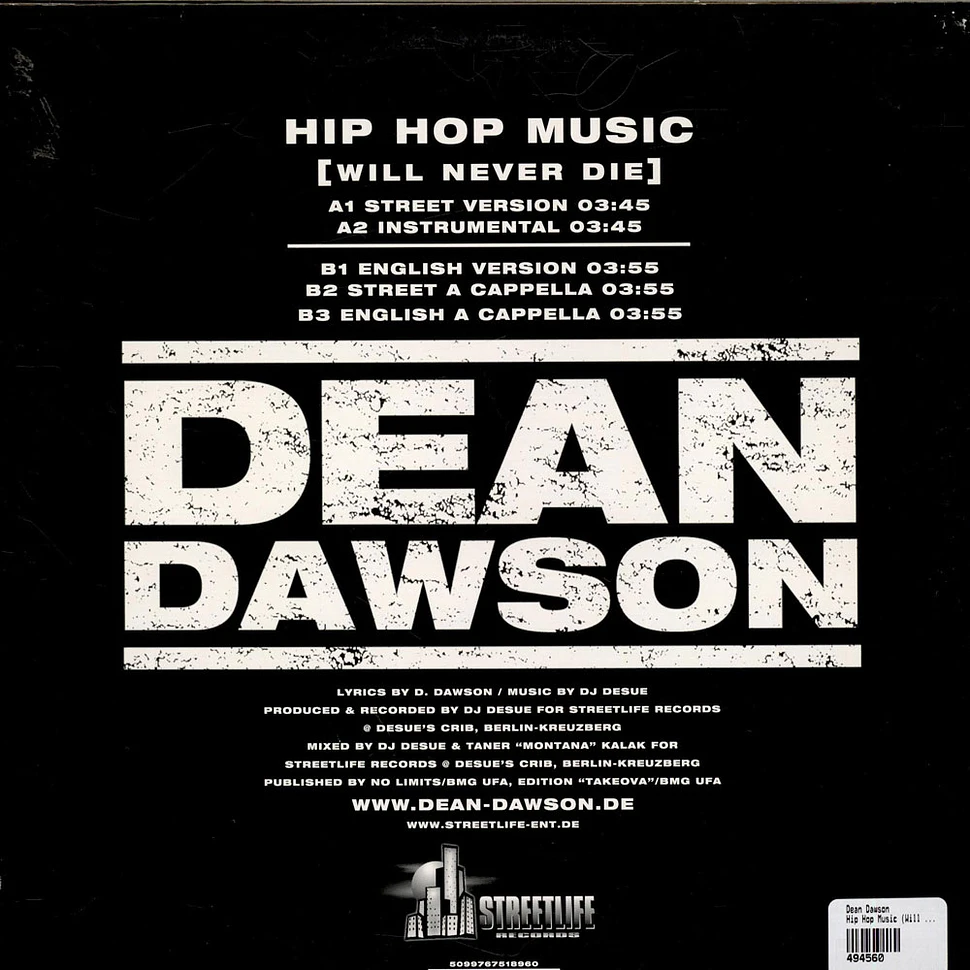 Dean Dawson - Hip Hop Music (Will Never Die)