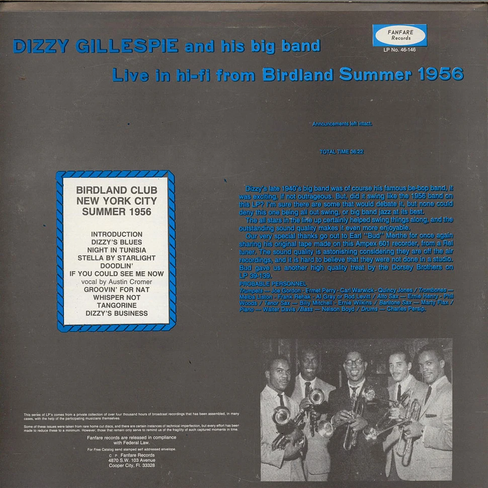 Dizzy Gillespie Big Band - Live In Hi-Fi From Birdland Summer 1956