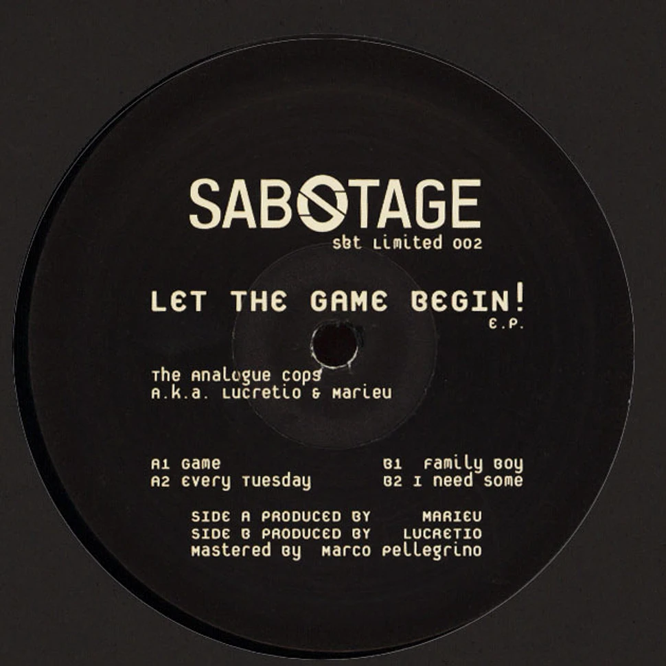The Analogue Cops - Let The Game Begin EP