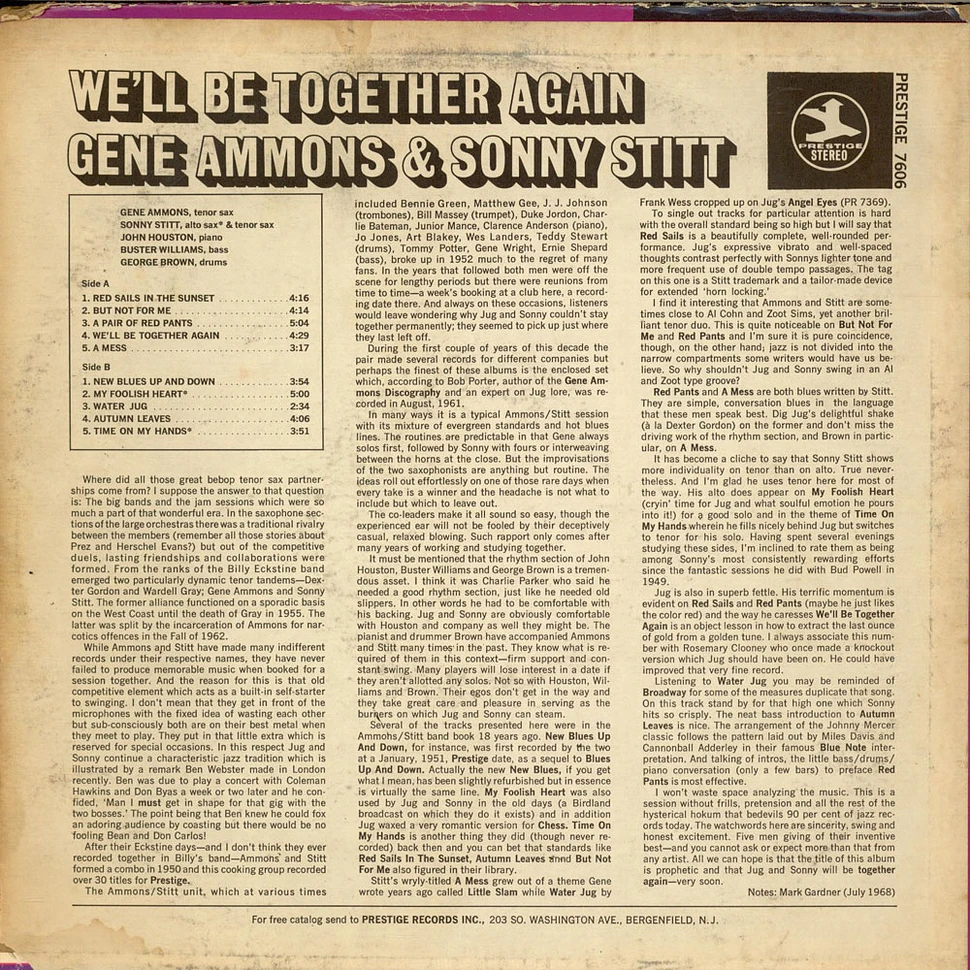 Gene Ammons / Sonny Stitt - We'll Be Together Again