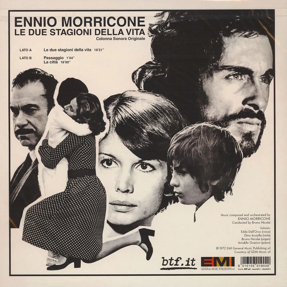 Ennio Morricone - OST Le Due Stagioni Della Vita White Vinyl Edition