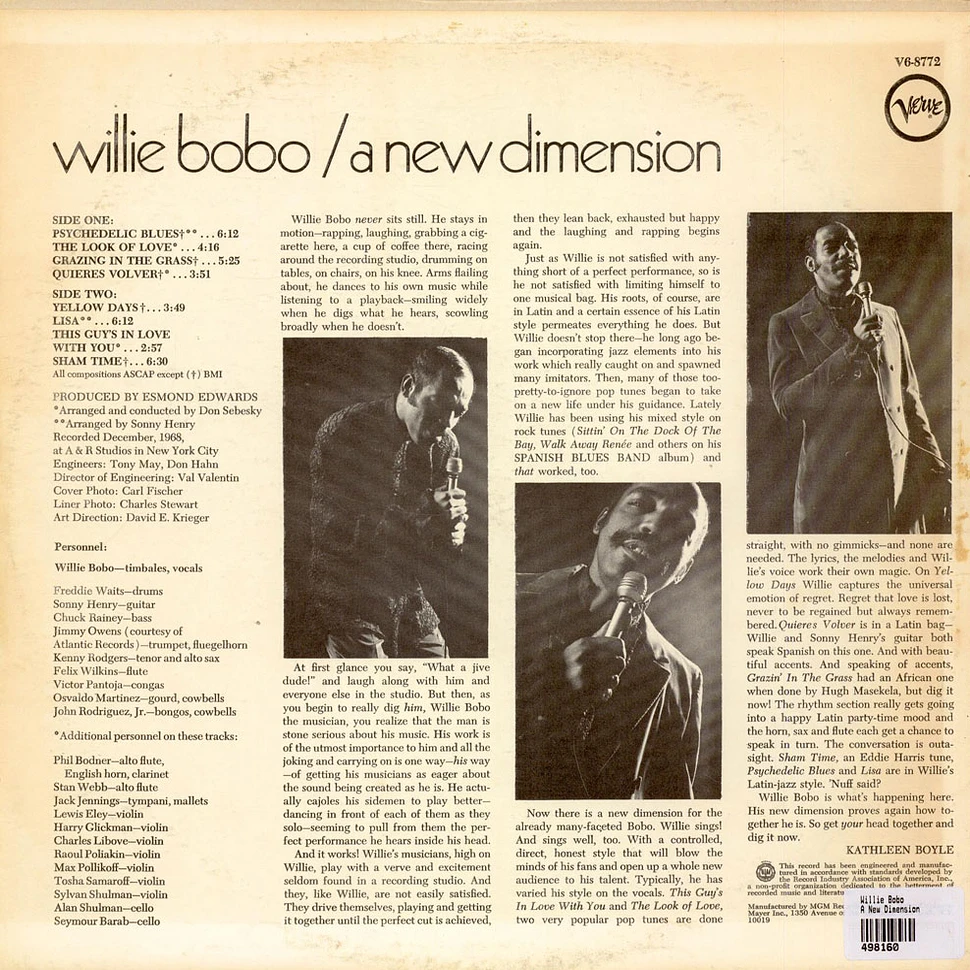 Willie Bobo - A New Dimension