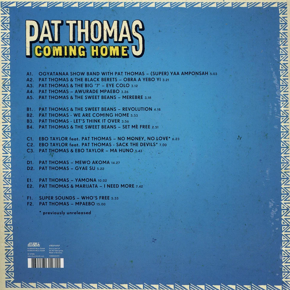 Pat Thomas - Coming Home (Classics 1967-1981) - Original Ghanaian Highlife & Afrobeat Classics