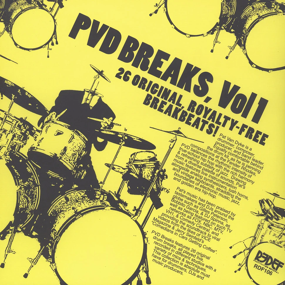 Pat Van Dyke (PVD Music) - PVD Breaks Volume 1 (Royalty Free Breaks)