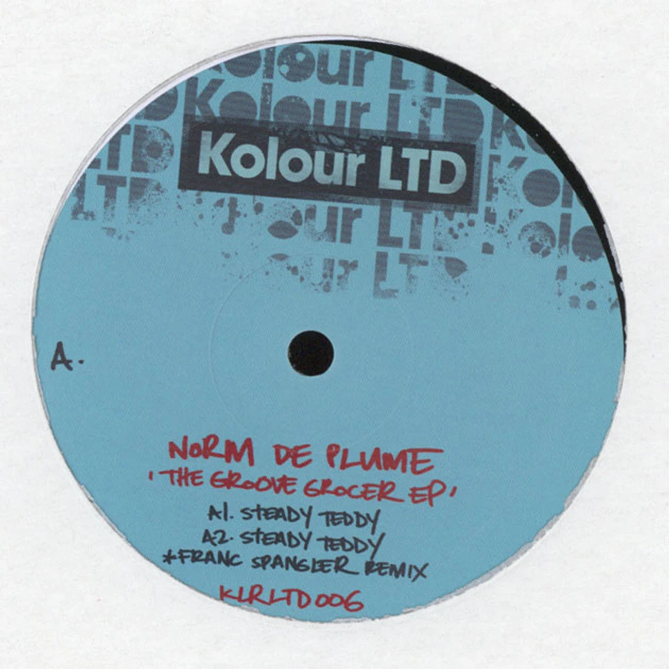 Norm De Plume - The Groove Grocer EP Black Vinyl Edition