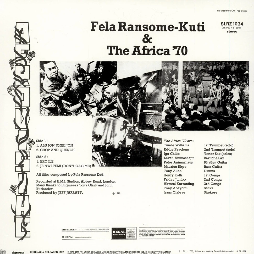 Fela Kuti & The Africa 70 - Afrodisiac