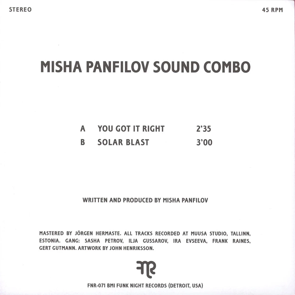 Misha Panfilov Sound Combo - You Got It Right / Solar Blast