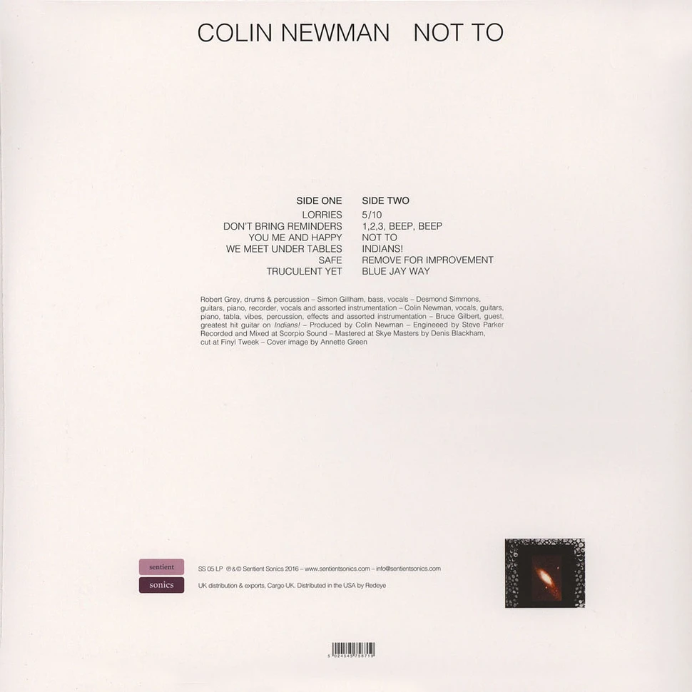 Colin Newman - Not To