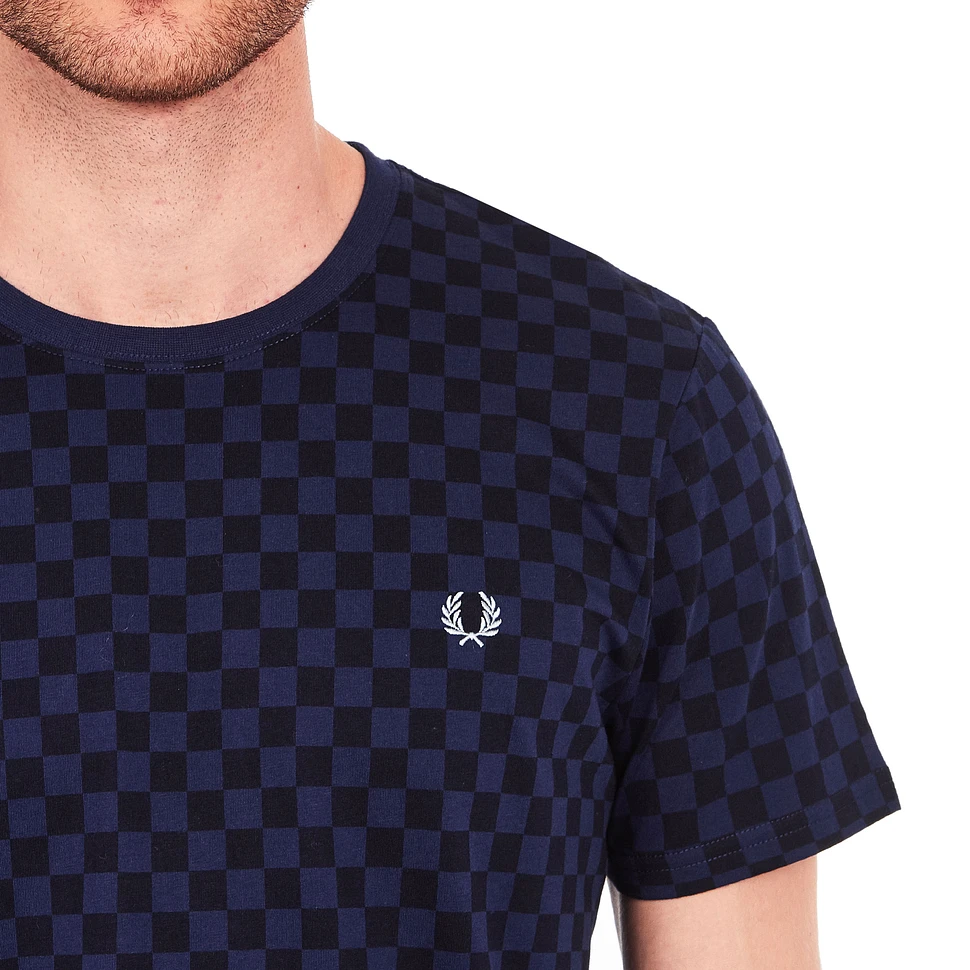 Fred Perry - Checkerboard Print T-Shirt