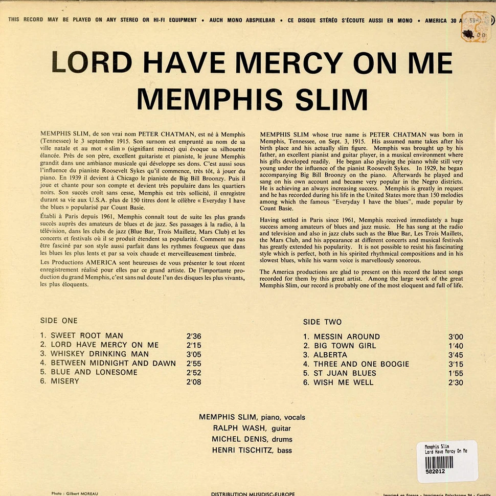 Memphis Slim - Lord Have Mercy On Me
