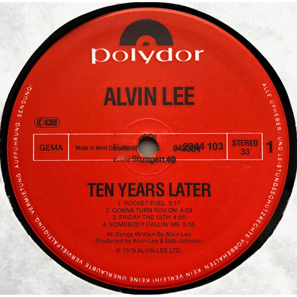 Alvin Lee & Ten Years Later - Rocket Fuel