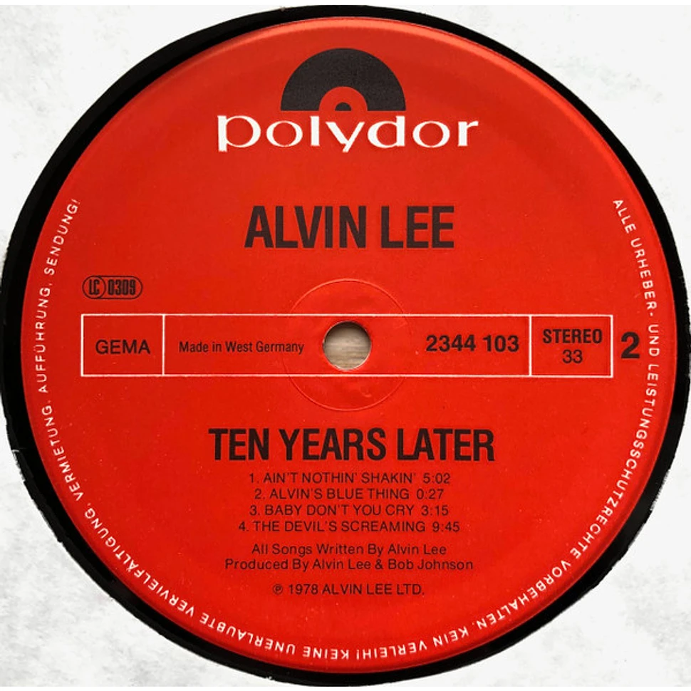 Alvin Lee & Ten Years Later - Rocket Fuel