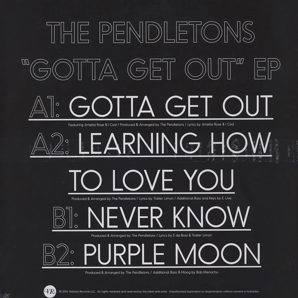 The Pendletons - Gotta Get Out EP