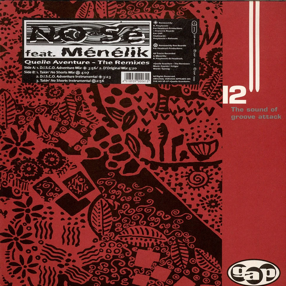 No Sé Feat. Menelik - Quelle Aventure - The Remixes