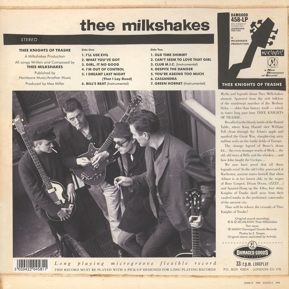 The Milkshakes - Thee Knights Of Trashe