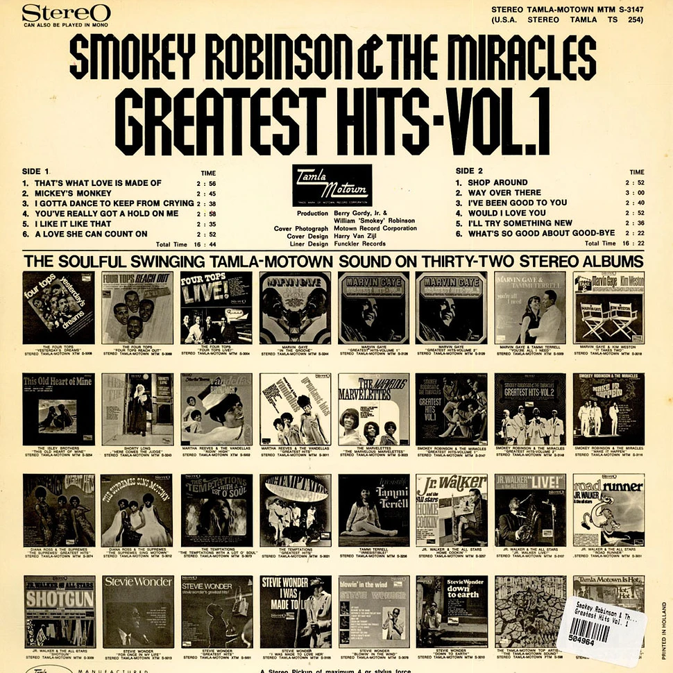 The Miracles - Greatest Hits Vol. 1