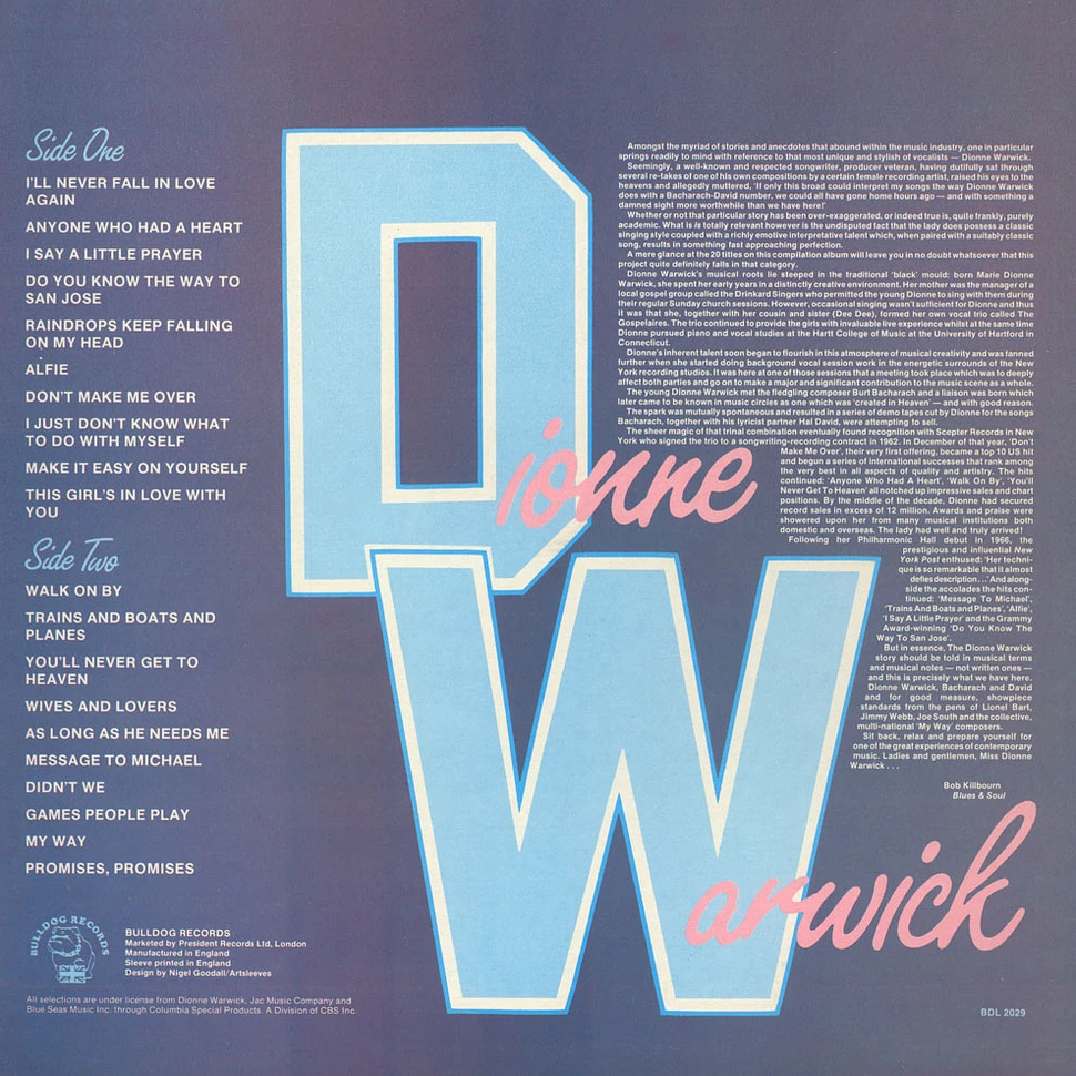 Dionne Warwick - 20 Golden Pieces