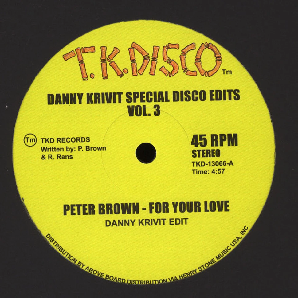 Peter Brown / Jimmy McGriff - Danny Krivit Special Disco Edits Volume 3