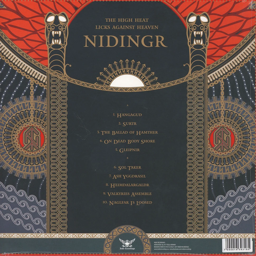 Nidingr - The High Heat Licks Against Heaven Blue Vinyl Edition