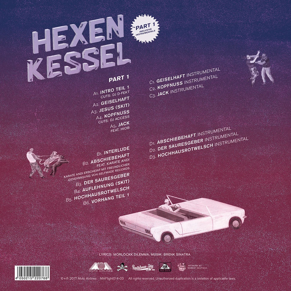 Brenk Sinatra & Morlockk Dilemma - Hexenkessel EP 1 Limited Edition