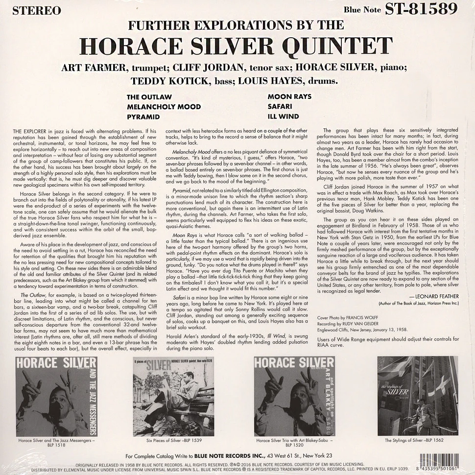 Horace Silver Quintet - Further Explorations By The