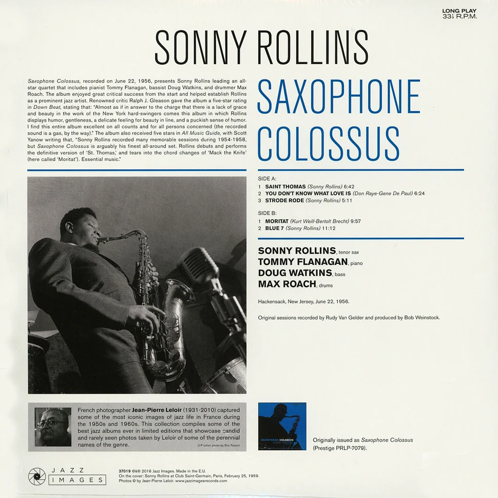Sonny Rollins - Saxophone Colossus - Leloir Collection