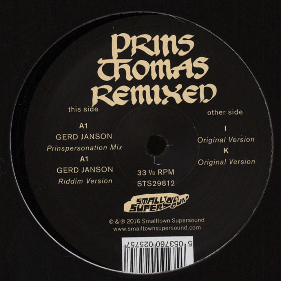 Prins Thomas - Gerd Janson Remixes