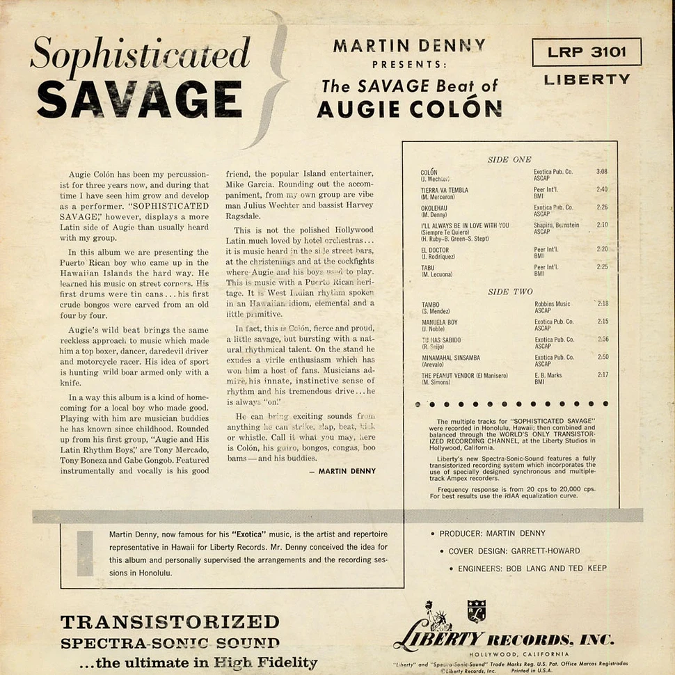 August Colon - Sophisticated Savage