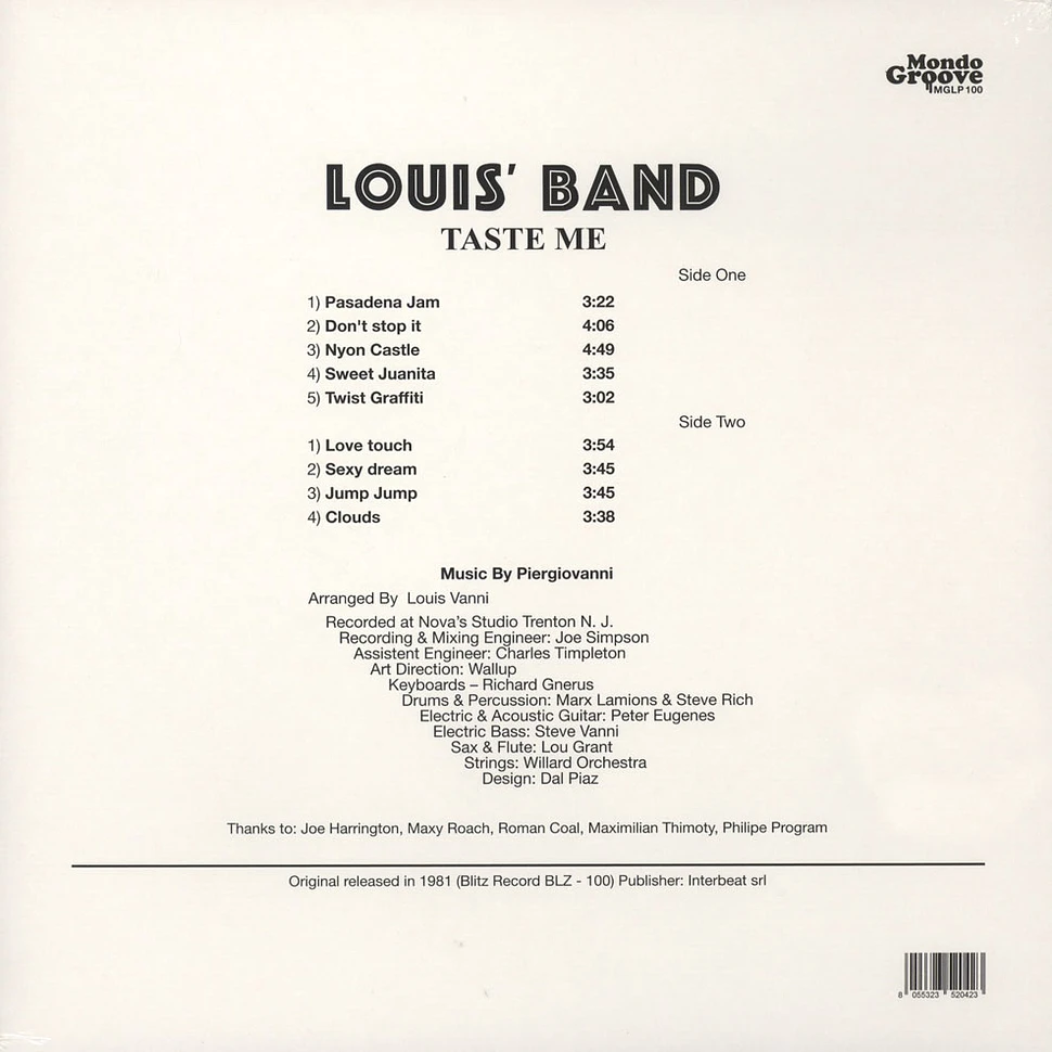 Louis' Band - Taste Me