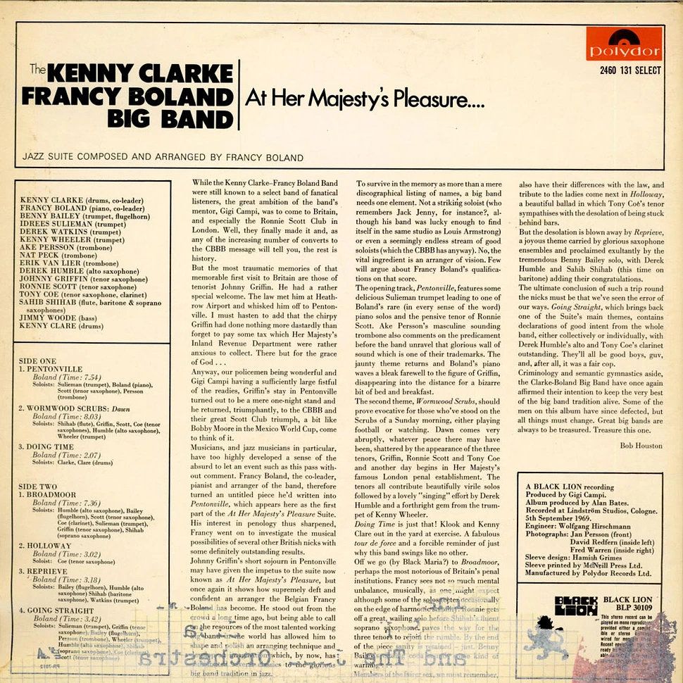 Clarke-Boland Big Band - At Her Majesty's Pleasure....