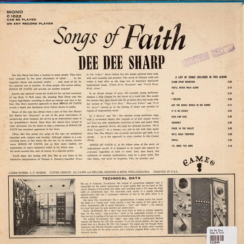 Dee Dee Sharp - Songs Of Faith