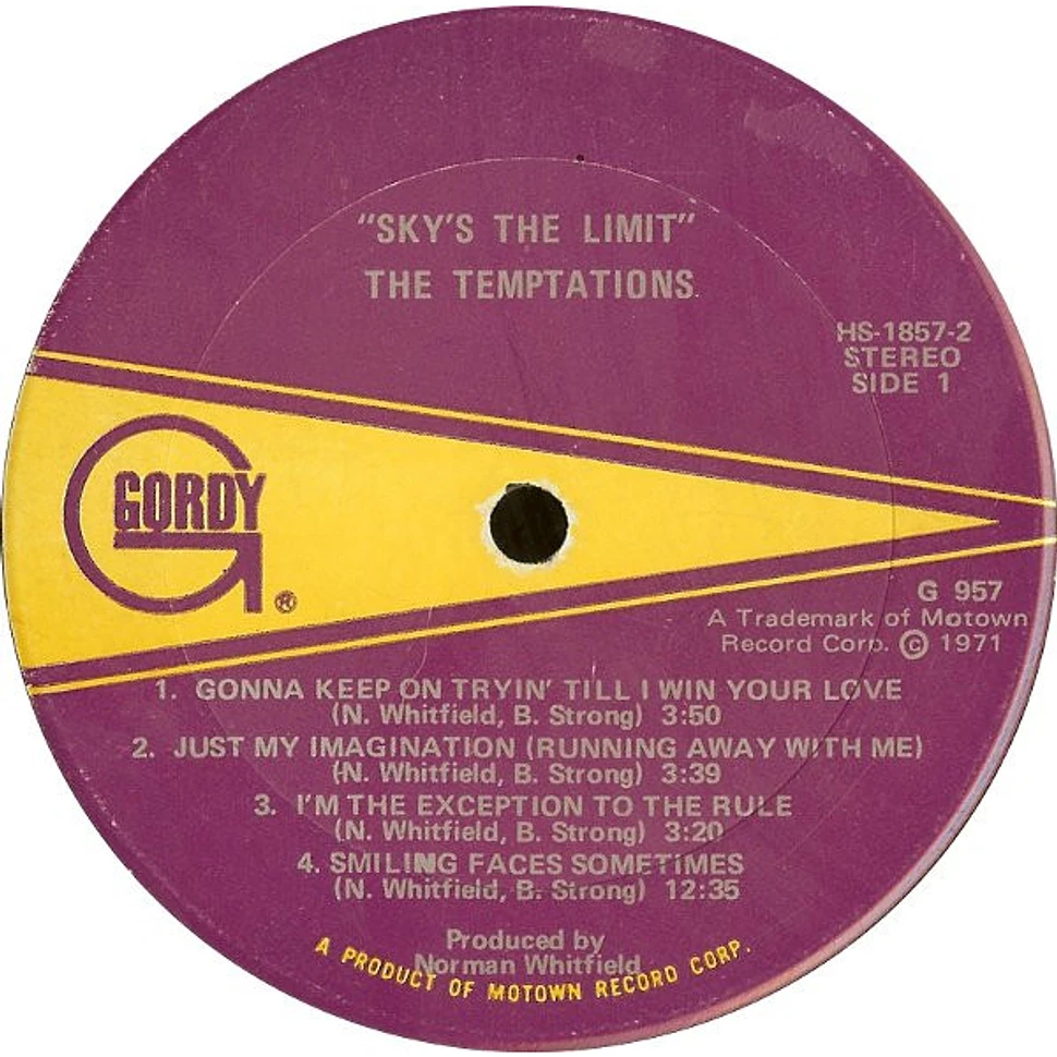 The Temptations - Sky's The Limit
