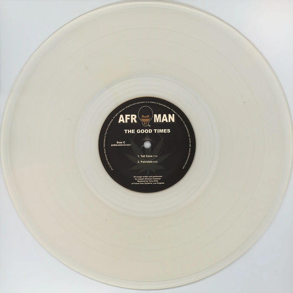 Afroman - The Good Times Clear Vinyl Edition