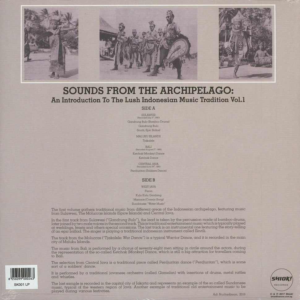 V.A. - Sounds From The Archipelago: An Introduction To The Lush Indonesian Music Tradition Volume 1